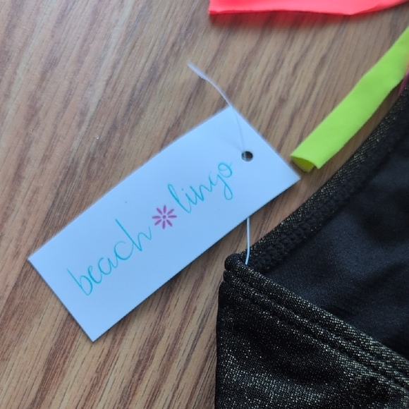 NWT Girls Size 7 One Piece Swimsuit with Colorful Straps - Picture 2 of 6